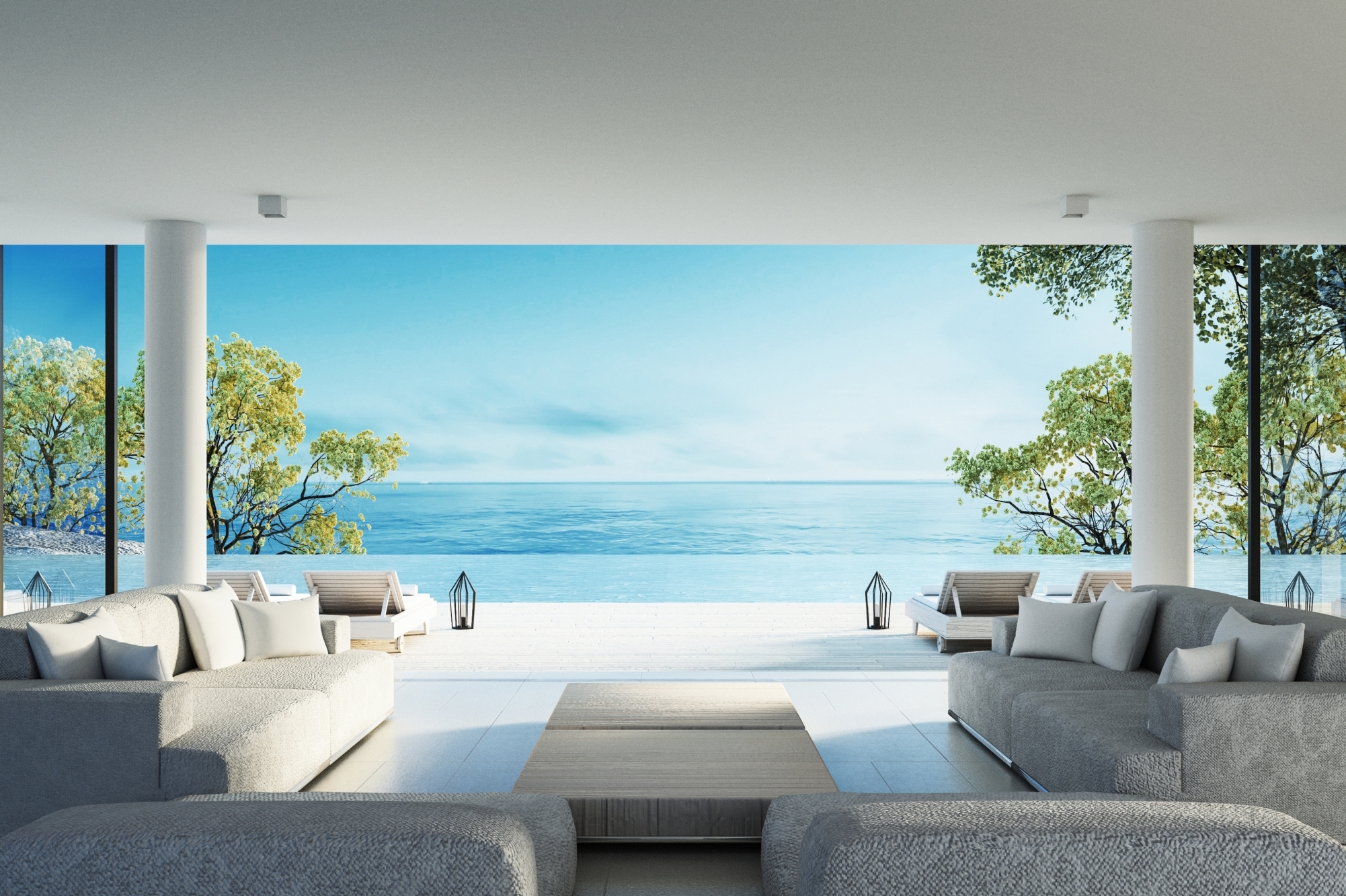 Luxury homes with ocean views